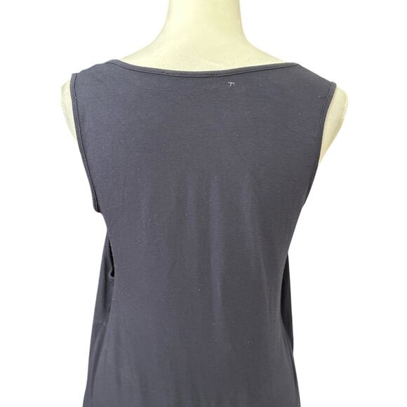 Angel Maternity Blouse Sleeveless V Neckline Knit High Low Blue Women's XS NWOT - Picture 6 of 9